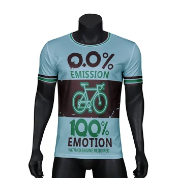 0.01% פליטה 100% רגש חולצות רכיבה על אופניים ג ' רזי שרוול קצר מזדמן חולצת ריצה חולצות אימונים, מקסימום ירידה ספורט