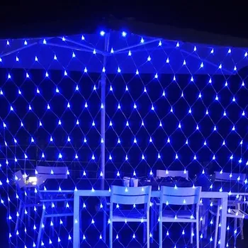 1.5x1.5m 3X2m 6X4m LED אורות מחרוזת 8Modes 220V פסטיבל חתונת מסיבת חג מולד קישוט עמיד למים חג המולד 2024 שנה חדשה עיצוב