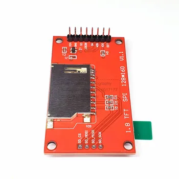 1.8 אינץ SPI מסך LCD מודול 128*160 TFT מודול עם חריץ לכרטיס SD 8Pin