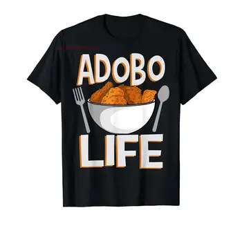 100% כותנה Adobo החיים Pinoy אורז עוף מטבח פיליפיני דגל חולצה גברים, נשים, יוניסקס חולצות במידה S-6XL