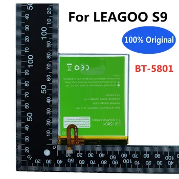 100% מקוריים באיכות גבוהה סוללה 3300mAh על LEAGOO S9 S 9 BT-5801 BT5801 BT 5801 Batterie Batteria