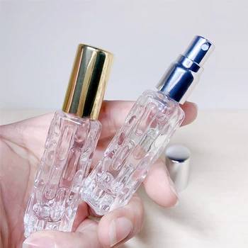 10ML נייד זכוכית בקבוק הבושם מרסס תרסיס ריק קוסמטיים נוזליים מיני למילוי בקבוקים נסיעות Parfum מקרה תיבה קוסמטית