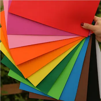 10Pcs/חבילה חזרה מדבקה ספוג נייר אווה גומי אומנות אוריגמי נייר בגן DIY צבעוניים בעבודת יד גומא אווה נייר Moosgummi