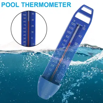 170X39 X30mm ' קוזי טמפרטורה מד בריכת שחייה צף מדחום משולב כיס לנפץ עמיד בריכת אבזרים