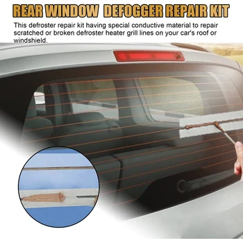 1pc המכונית חלון אחורי Defogger ערכת תיקון DIY מהיר תיקון שרוט שבור המפשיר מחמם רשת קווי טיפול אוטומטי אביזרים