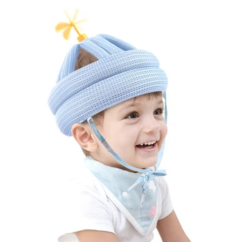 1PCS בטיחות התינוק קסדת הגנה על הראש כובע תינוק לומד ללכת לקרוס כובע מתכוונן כיסוי אנטי ליפול Pad