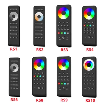 2.4 G RF wireless led הרצועה בקר מגע מרחוק 2/4/8 אזור LED דימר על צבע יחיד/כפול צבע/RGB/RGBW/RGB+CCT led הרצועה