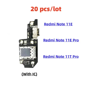 20 יח ' /הרבה, מטען USB מחבר מזח להגמיש כבלים עבור Redmi הערה 11E 11T Pro X4 4G GT טעינה לוח תקע יציאת