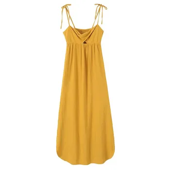 2023 Bazaleas חנות Traf עיצוב קו שמלות מוצק camissole שמלת קיץ אלגנטי-צוואר נשים הרשמי של בגדים