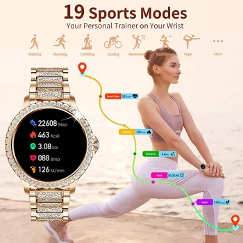 2023 NFC שעון חכם נשים GT3 Pro 360*360 מסך IPS קצב הלב Bluetooth שיחה IP67 עמיד למים Smartwatch עבור Huawei Xiaomi