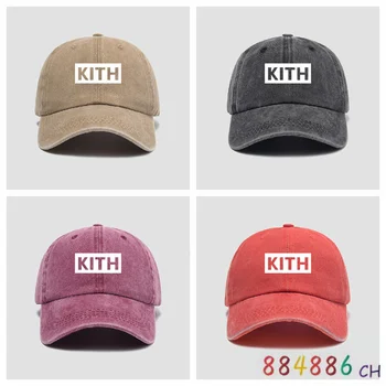 2023 חדש רטרו Kith כובע בייסבול גברים, נשים, באיכות גבוהה טריים קטן שווי חיצוני קרם הגנה כובע השמש מזדמנים ספורט רב-תכליתי