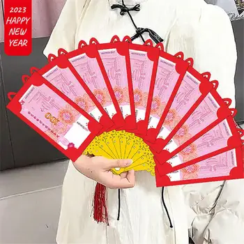 2023 יצירתי השנה החדשה מעטפות אדומות אוהד צורה Hongbao סיני פסטיבל האביב אדום בכיס הכי טוב לאחל מזל כסף בכיסים בשקית מתנה