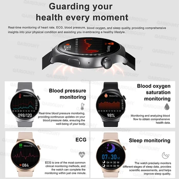 2023 עסק חדש שעון חכם 4 חבר של גברים Smartwatch נשים Bluetooth שיחה כושר גשש הבריאות א. ק. ג שעון עבור אנדרואיד IOS