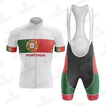 2023 פורטוגל רכיבה על אופניים ג ' רזי קבע פורטוגזית הנבחרת הלאומית רכיבה על אופניים בגדי גברים אופני כביש החולצה חליפת מכנסי אופניים רכיבה על מדים