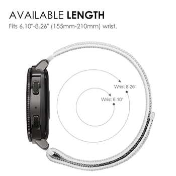 20mm ניילון לנשימה רצועת 83 צבעים הצמיד עבור Samsung Galaxy לצפות פעיל 2 / Watch4 Watch5 / ציוד ספורט / Watch3 41mm