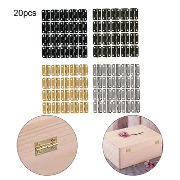 20PCS מיני ציר דקורטיבי קופסת תכשיטים ציר קופסת מתנה אריזת תיבת ציר הביתה רהיטים אבזרי חומרה