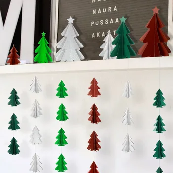 2M מיני עץ חג המולד זרי חג המולד עץ באנר נואל נטאל שמח חג המולד שמח תפאורה הביתה 2023