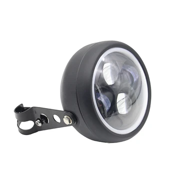 2Pcs 6.5 אינץ ' LED פנס האופנוע Hilo הראש אור מנורת הנורה DRL על רכב ספורט קפה רייסר בובר