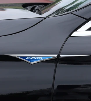 2pcs/Set המכונית הפגוש נירוסטה מדבקה מדבקות סמל חיצוני לקשט עבור טויוטה Avensis t25 t27 אביזרים