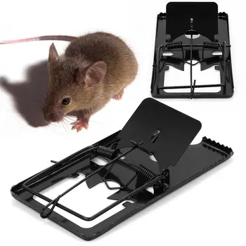2PCS מתכת פלדה עכברים 15.5x8.5cm מלכודות עכברים עמידים מלכודות עכברים עבור משק הבית והחיים הדברה בפיתיון הצמד