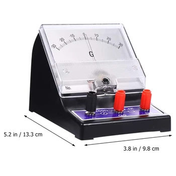 2X אנלוגי מד הזרם מצביע סוג זרם חשמלי אמפר בוחן רגיש Amperemeter Microammeter Galvanometer