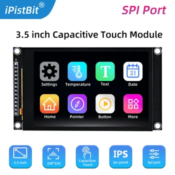 3.5 אינץ SPI מסך LCD TFT צבעוני מסך מגע קיבולי מודול ST7796 320*480 IPS Esp32&arduino