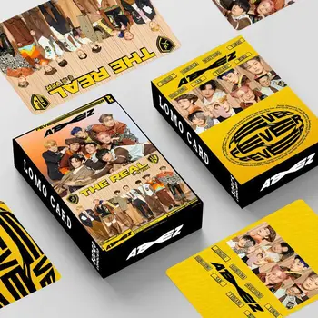 30pcs/סט Kpop ATEEZ Lomo כרטיסי אלבום חדש אמיתי באיכות גבוהה HD Photocard SEONGHWA YUNHO YEOSANG סן אוהדים אוסף מתנה