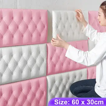 3D מדבקות קיר ילדים השינה עצמית דבק טפטים לעבות טאטאמי אנטי-התנגשות קיר שטיח משטח הסלון קצף רך כרית