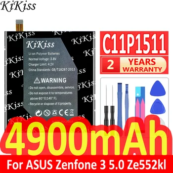 4900mAh נשקי לי סוללה חזקה C11P1511 עבור ASUS Zenfone 3 Zenfone3 5.0 Ze552kl Z012da Z012de