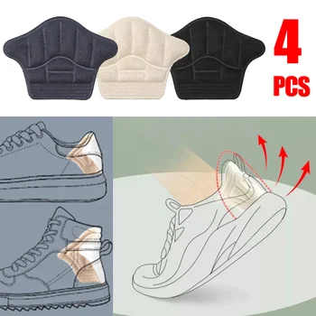 4Pcs ספורט עקב רפידות נעליים מתכוונן אנטי ללבוש יציב מעשית ניידת רגליים מדרסים להקלה על כאב עקבים מגן מדבקה נשים