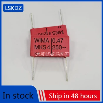 5-20PCS WIMA 250V 0.47 uF 250V474 MKS4 pin המגרש 22.5 וויימר סרט דק קבל תיקון הקבל.