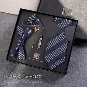5 חלקים אופנה יד לקשור 7 סנטימטר עניבת עסקים של גברים מקרית קוריאני גרסת יום האהבה, מתנת יום הולדת, מתנה לילדים להגדיר