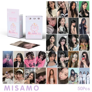 50pcs/סט פעמיים Misamo אלבום לייזר LOMO כרטיס Minatsuki סאשה Naoi המינאמי מומו אוהד אוסף מתנה גלויה צילום כרטיס KPOP 55pcs