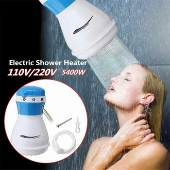 5400W 110V/220V תנורי חימום חשמליים עם ראש מקלחת מיידית מחמם מים שאינם מחרימים מחממי מים חשמליים חימום לאמבטיה