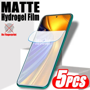 5pcs מט כיסוי מלא Hydrogel סרט שליאומי פוקו F4 F3, 5G GT F2 Pro C40 F 4 3 2 F3GT 4GT 3GT F4GT מים ג ' ל מגן מסך