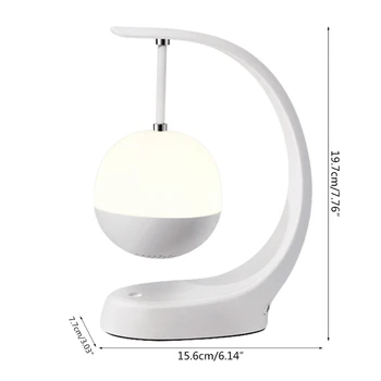 5W LED אורות ליל שולחן שולחן אור נטענת המיטה חומר ABS עם פונקצית רמקול 2 סוגים כדי לבחור T5EF