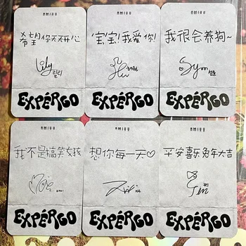 6pcs/סט Kpop איידול NMIXX Expergo Lomo קלפים, Photocards צילום כרטיס גלויה עבור אוהדים אוסף