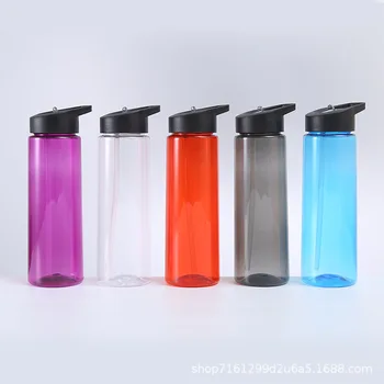 750ml פלסטיק קש ספל עם ידית חיצונית ספורט, בקבוק מים נ. ב. שטח כוס מים בבקבוק פשוט נוח ואופנתי