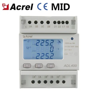 Acrel ADL400 חכם חשמל תלת פאזי מטר עם RS485 & Modbus RTU, 0.5 שיעור הדיוק