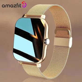AMAZFIT 2023 Smartwatch לנשים מתנה מלא מסך המגע Bluetooth שיחות דיגיטלי שעון יד עבור Huawei Xiaomi אפל שעון חכם