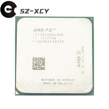 AMD FX-סדרת FX-4300 FX 4300 3.8 GHz בשימוש Quad-Core CPU מעבד FD4300WMW4MHK תושבת AM3+