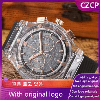 CZCP גברים 904l שעון פלדה אל חלד קוורץ שעונים 45mm-HB