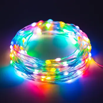 Dreamcolor אורות חג המולד מחרוזת BT מוסיקה WS2812B RGB תאורה למיעון מסיבת חתונה, זר קישוט חיצוני USB dc 5v