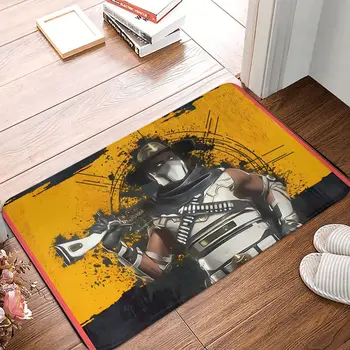 Erron שחור מורטל קומבט 11 מאוורר אמנות המשחק הדפסה מורטל קומבט החלקה לשטיח שטיחון למטבח מחצלת הרצפה שטיח דלת הכניסה