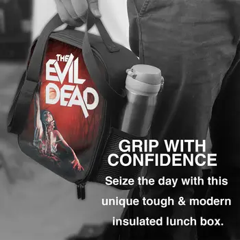 Evil Dead Resuable קופסאות האוכל נשים פרסום על טבעי-סרט אימה תרמי קריר מזון מבודד צהריים, תיק משרד העבודה