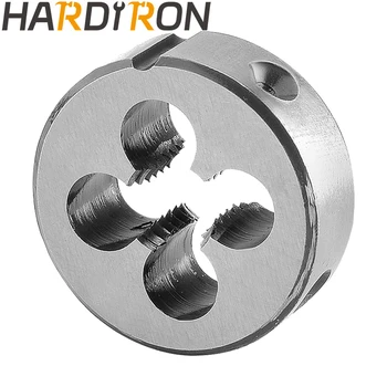 Hardiron מדד M8X0.5 סיבוב השחלה למות ביד שמאל, M8 x 0.5 מכונת חוט למות