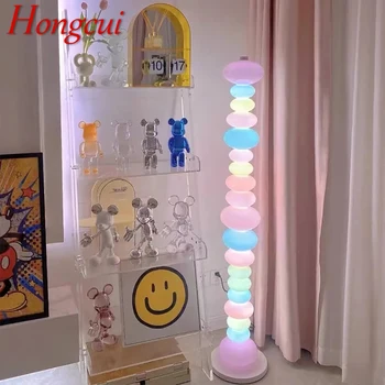 Hongcui נורדי ילדים מנורת רצפה צבע משפחה מודרנית הסלון חדר השינה יצירתיות LED דקורטיביים אווירה