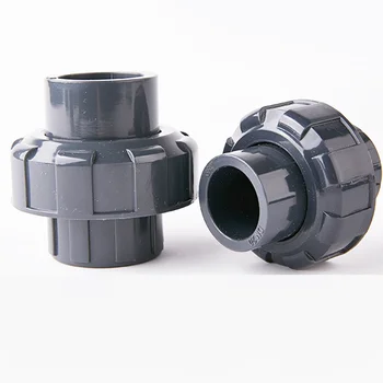 I. D 20～63mm UPVC גמיש משותפת תעשייתי כימי פנימי צינור מים משותף מחבר PVC. אביזרי צנרת אביזרי ישר