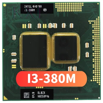 Intel Core i3-380M i3 380M SLBZX 2.5 GHz בשימוש Dual-Core Quad-חוט המעבד 3W 35w אור שקע G1 / rPGA988A