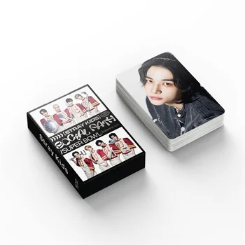 KPOP 55pcs/סט תועה ילדים קטנים יום כרטיס האלבום חברתית נתיב Lomo הכרטיס הקטן האהוב כרטיס כרטיס StrayKids פליקס HyunJin ילדה מתנה
